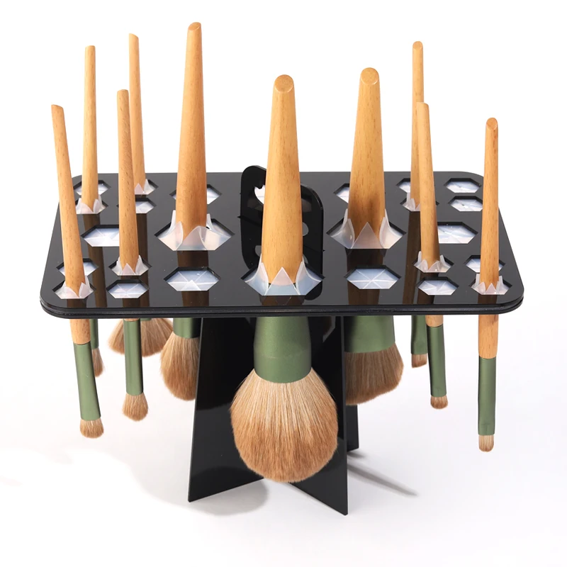 Держатель для хранения кистей макияжа из силиконовой резины цельный бренд RANCAI с