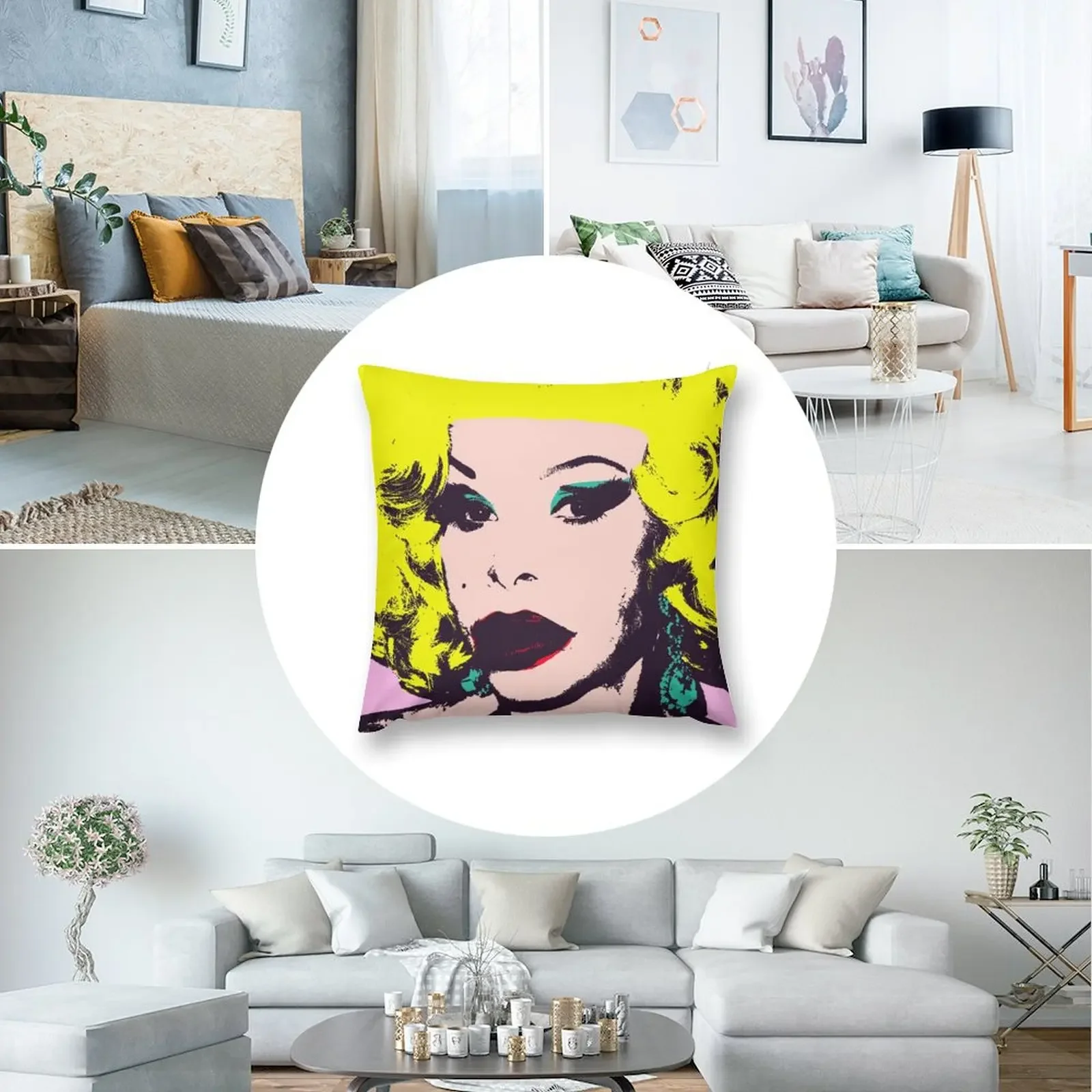 Декоративная подушка Amanda Lepore в клетку декоративные подушки для дивана гостиной