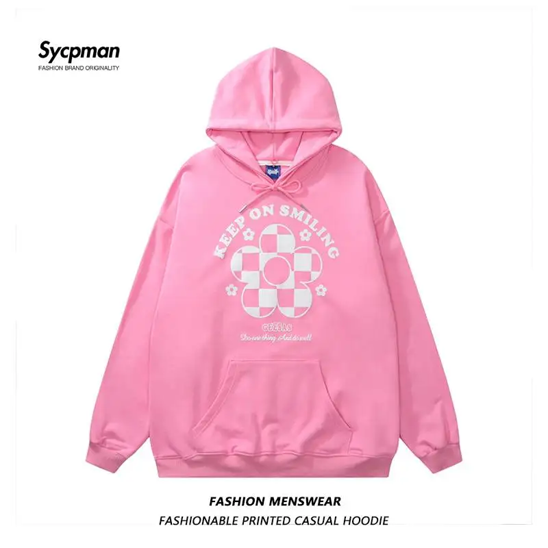 

Street Foam Letter Printing Autumn 2022 New Men and Women Oversize Hooded Couple Sweater