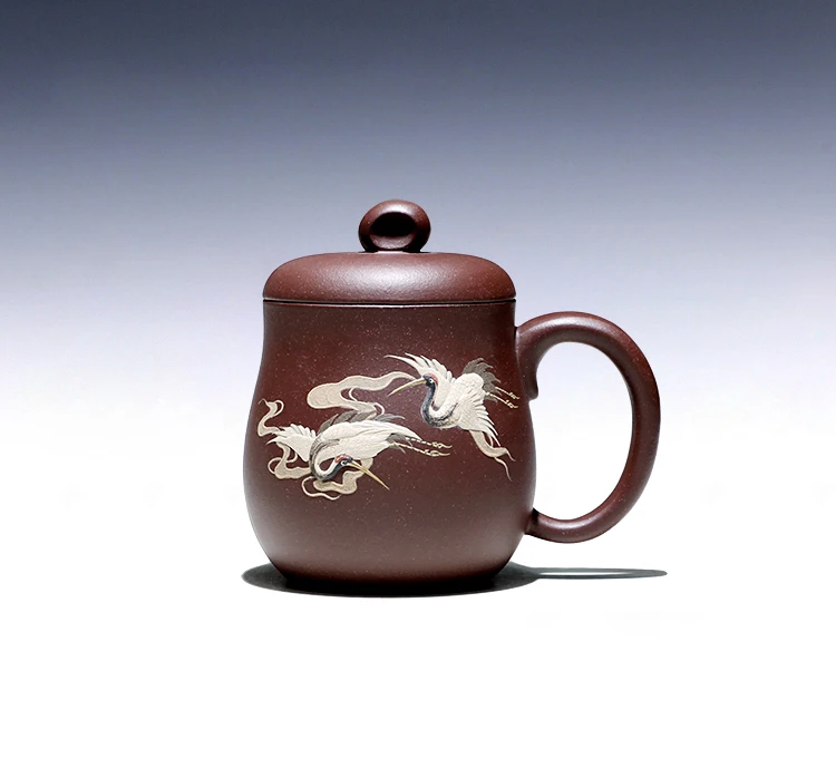 

Бокаро чашка ручной работы чайная чашка ручной работы мастер чашка пурпурная глина кран чашка с крышкой 350cc