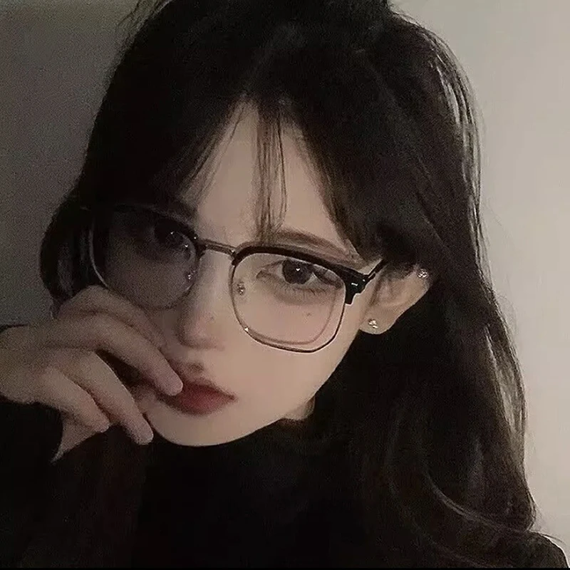 Винтажные очки с защитой от синего света для женщин и мужчин в полуоправе модные