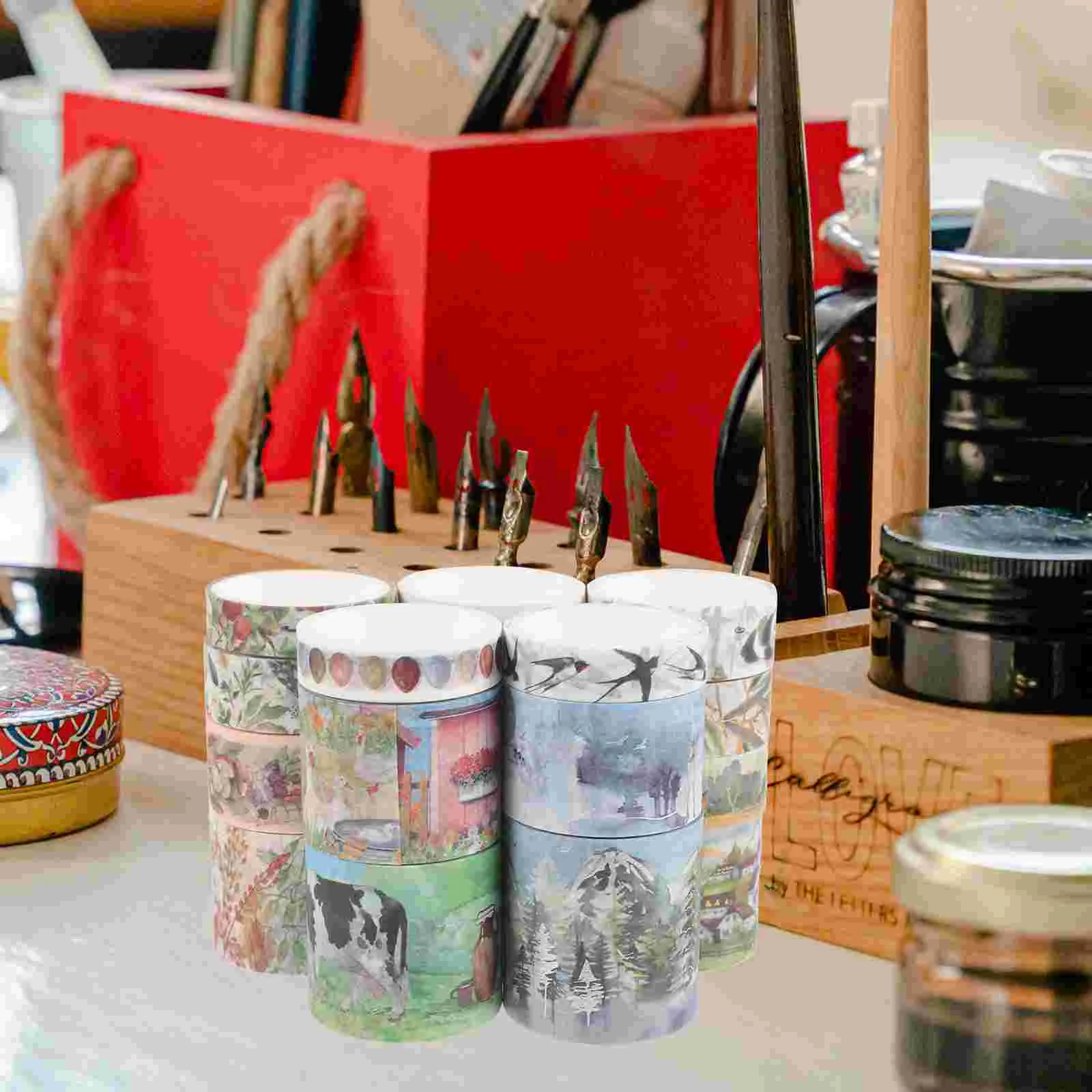 

Washi Paper Scrapbook Gift Wrapping Vintage DIY Decor Journaling Decorative Scrapbooking Scrapbooks