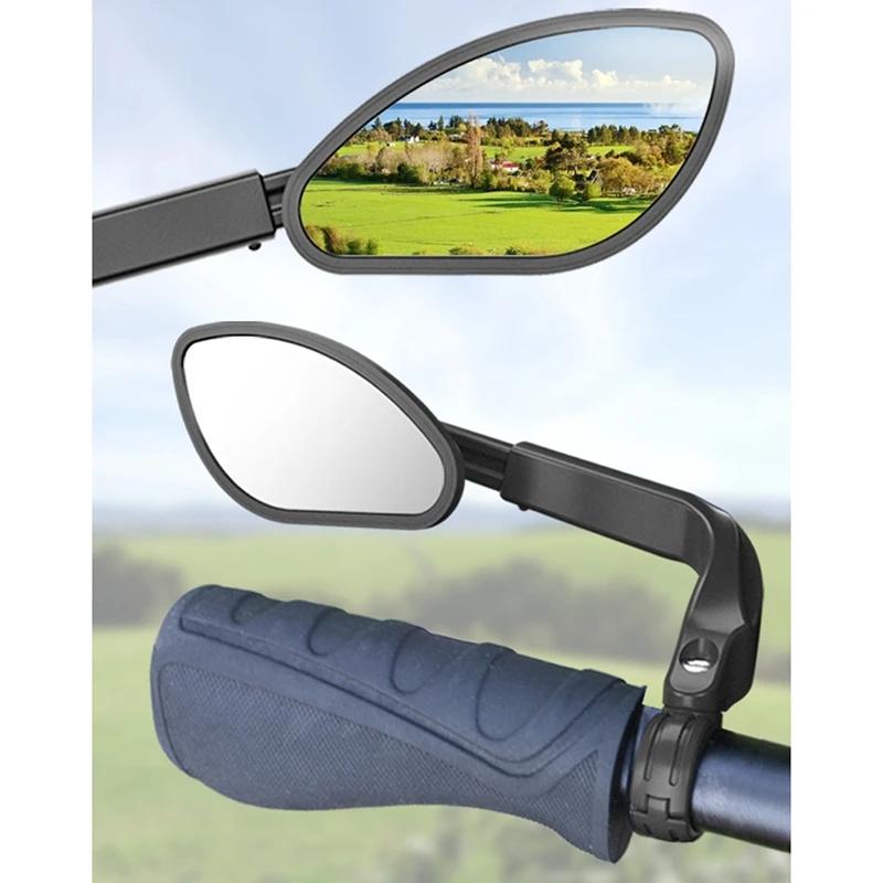 Зеркало заднего вида Bicyle плоское широкоугольное регулируемое для