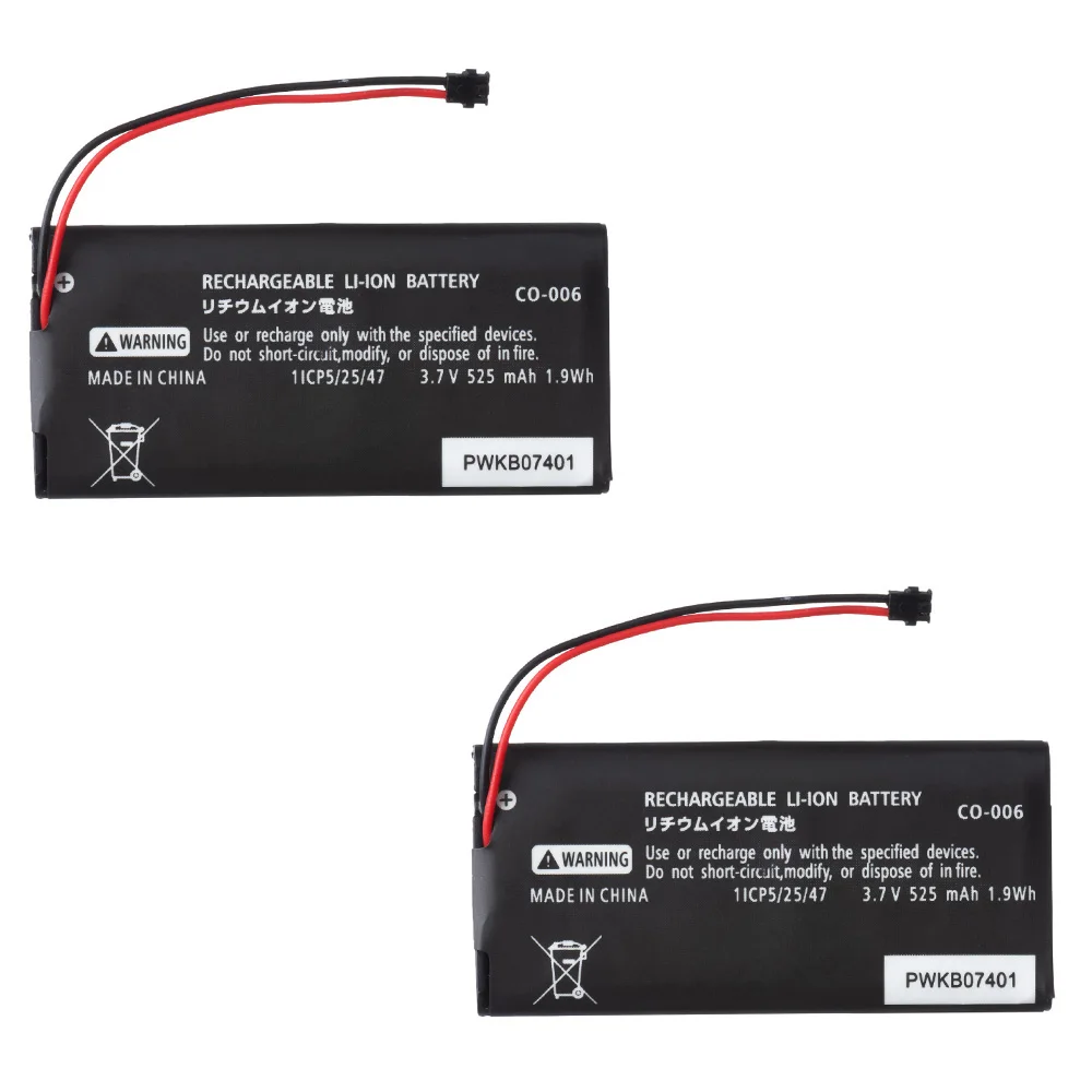 OSTENT 2pcs 525mAh Li-ion Rechargeable Battery Pack Replacement Repair for Nintendo Switch Joy-Con Controller