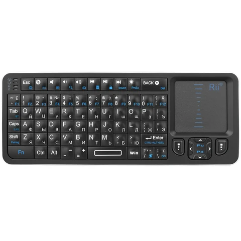 Мини-Клавиатура Rii K06, Bluetooth, 2,4 ГГц, с подсветкой