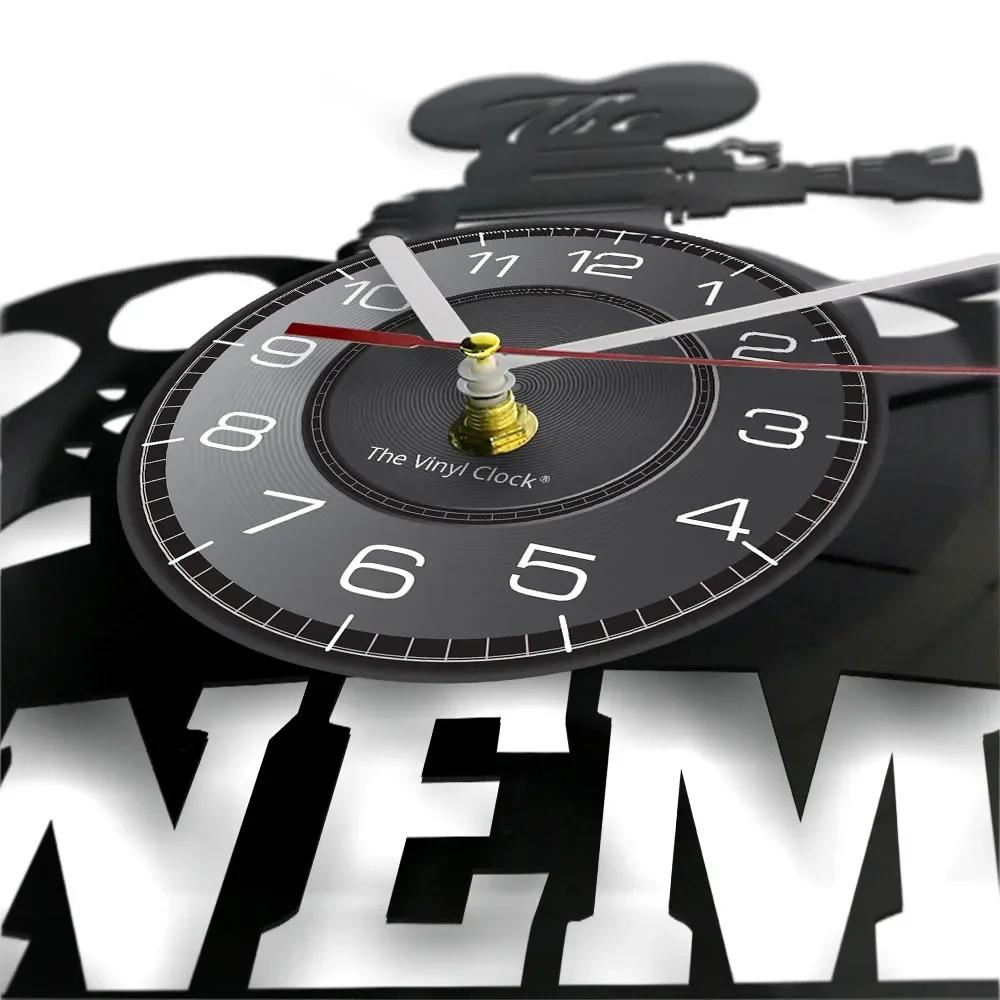 Домашний кинотеатр Ретро виниловая пластина настенные часы мужская пещера декор