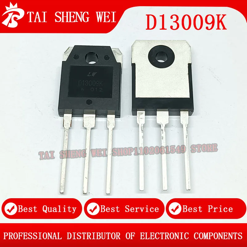 5PCS D13009K TO-3P D13009 13009 TO3P 12A 400V 13009K