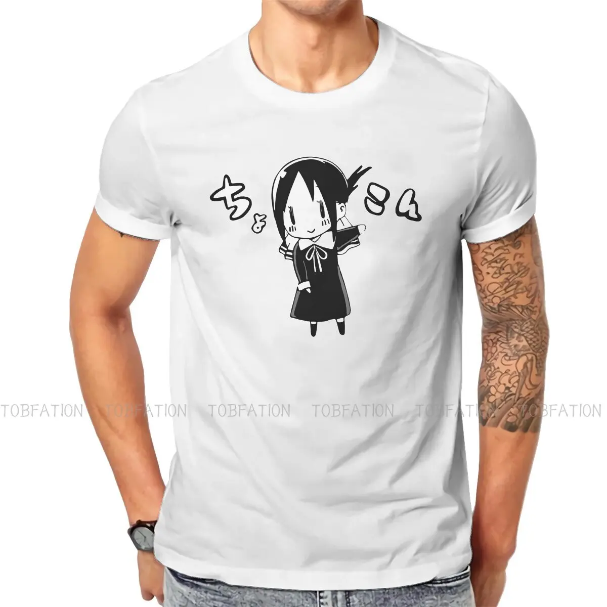 

Kaguya Sama Love Is War Newest TShirt for Men Kaguya Chan Bakaguya Round Collar Basic T Shirt Personalize Gifts Tops Big Size