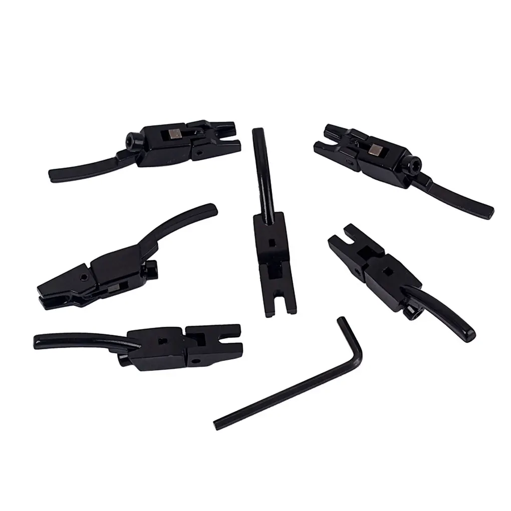 

Комплект из 6 седлов для электрической гитары из цинкового сплава, переносные компоненты для струнных осей с ключом