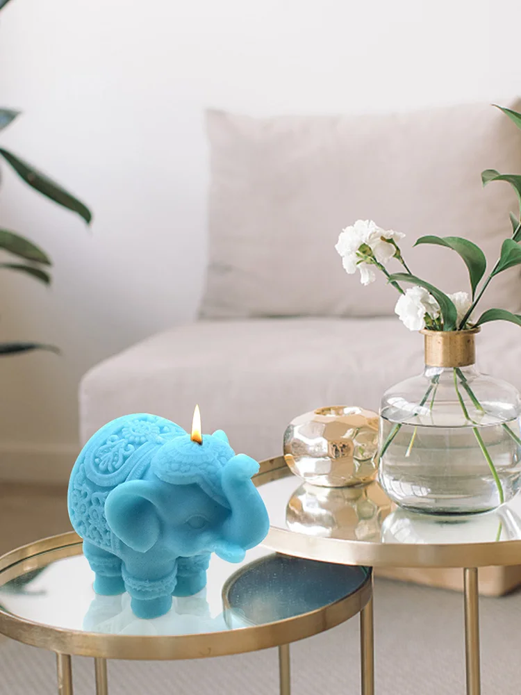 Силиконовая форма в виде слона искусственная смола 3D фотообои для мыла свечи
