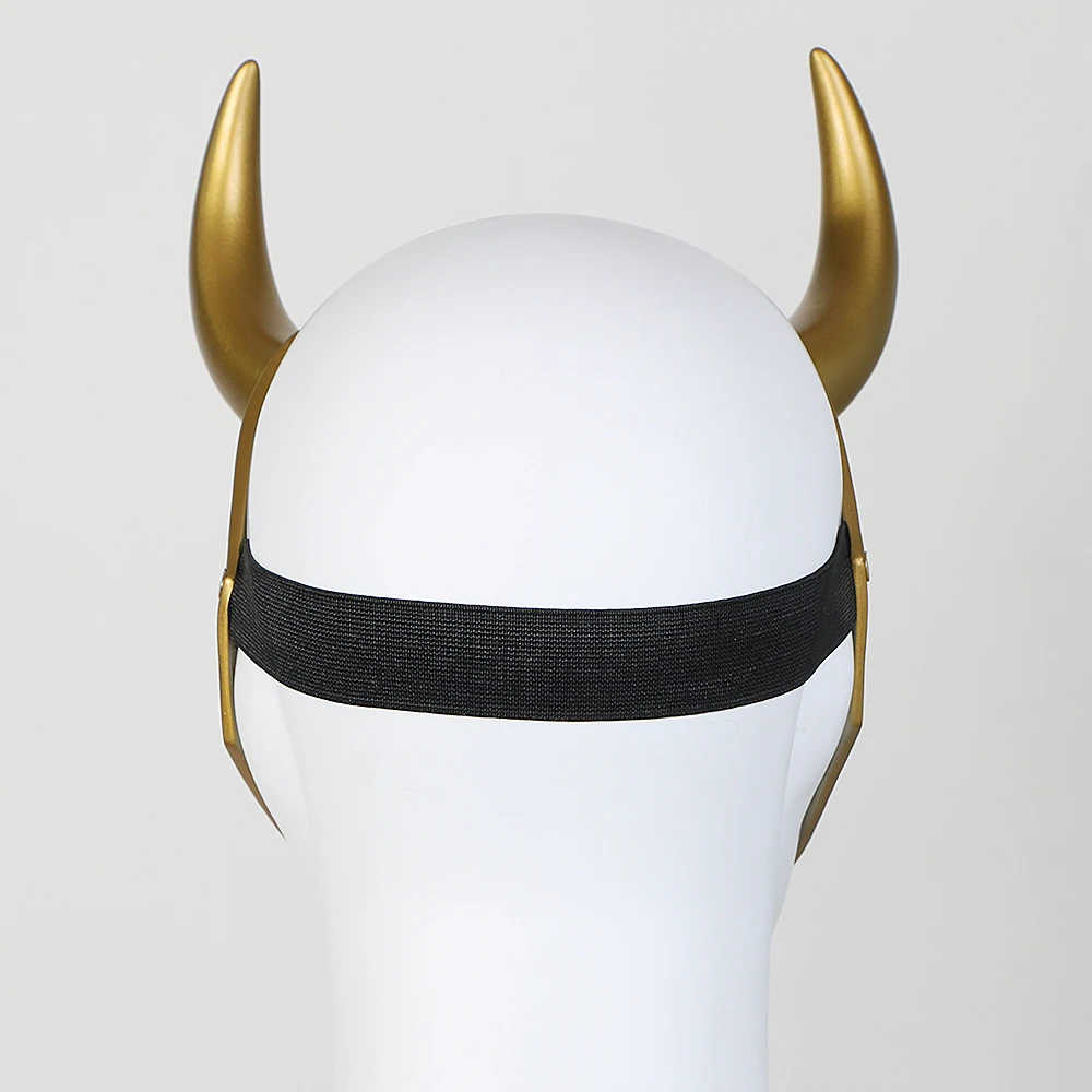 MsMay LOKI корона с рогами маска суперзлодей Золотой шлем Косплей маскарадные