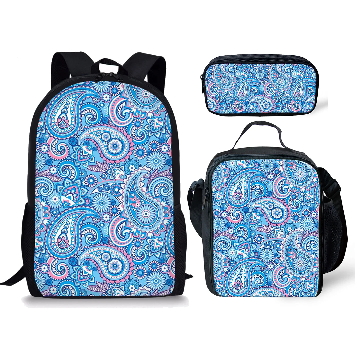 3 шт., женские школьные сумки с принтом в виде цветов