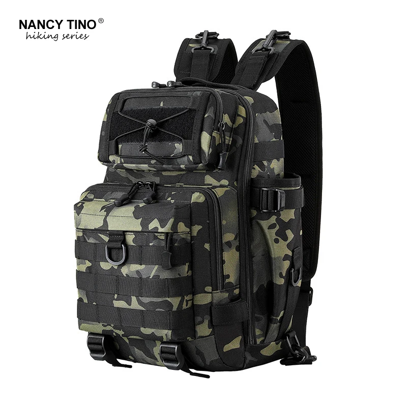 

Outdoor Fishing Backpack Camouflage Hiking Sling Pack Waterproof Multi-function Camping Chest Bag EDC Molle System Multi-Purpose