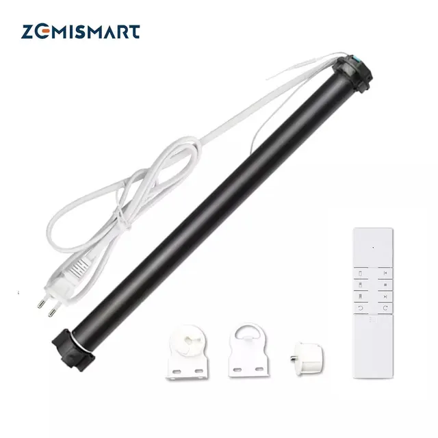 Zemismart tuya zigbee 3.0 roller motor for 36 37 38mm tube alexa echo google home smartthings yandex electric engine shutter rod