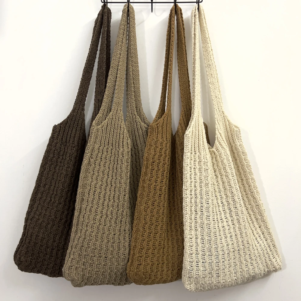 

Fashion Women Shoulder Bag Woven Designer Knitted Handbags Designer Large Tote Travel Beach Shopping Bag Purse Sac a Main Bags