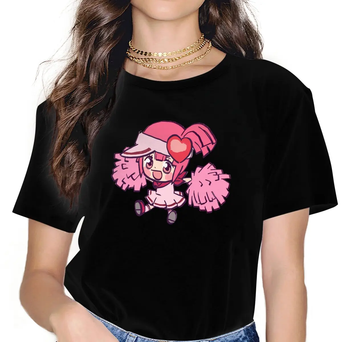 

I Draw Pink Guardian Chara Ran Women Clothing Shugo Chara Graphic Female Tshirts Vintage Alternative Loose Tops Tee
