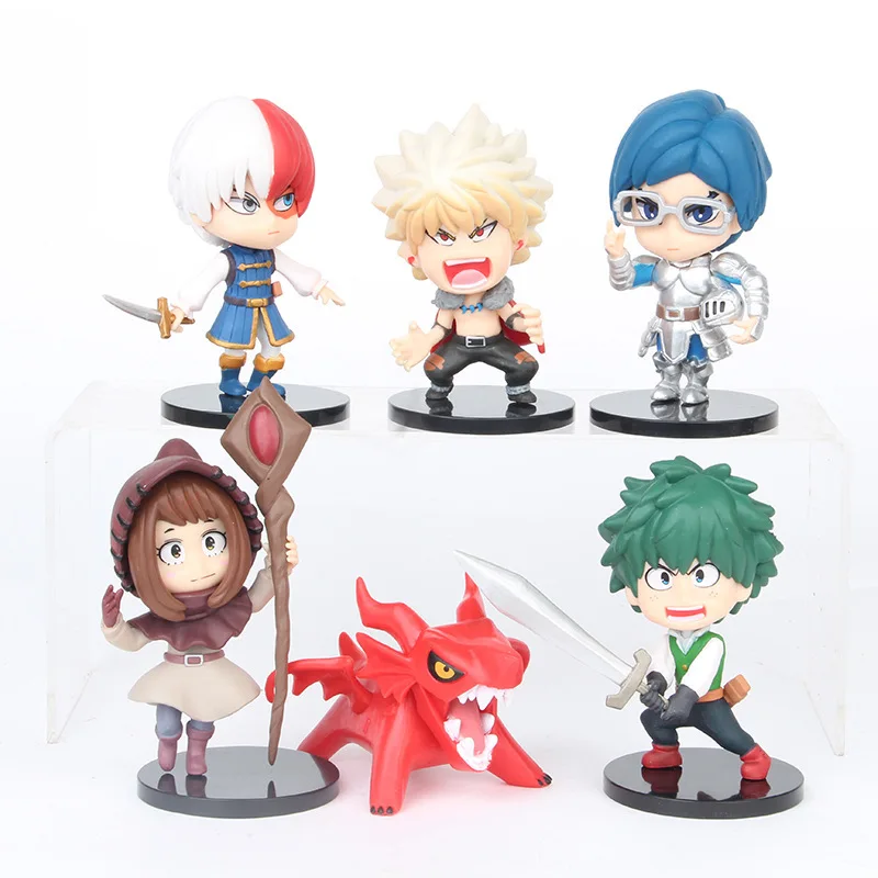 

Anime Figure My Hero Academia Dabi Izuku Figurine Todoroki Shoto Bakugou Katsuki Cross My Body Action Figures PVC Model Toy