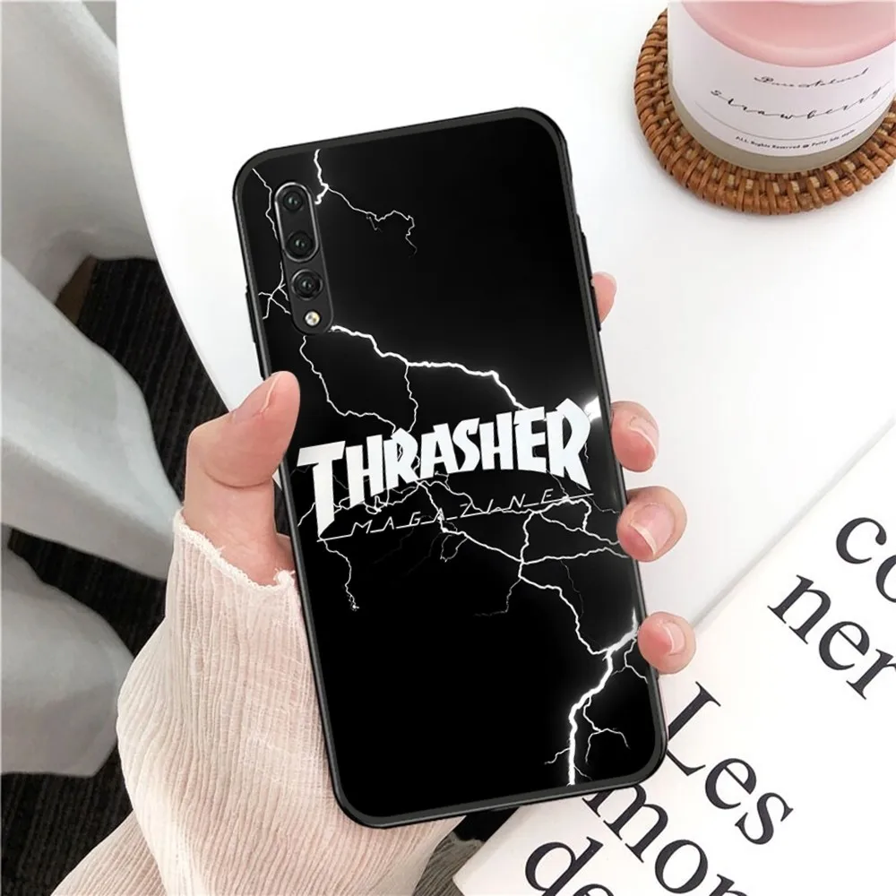 T-ThrasherS Fashion Logo Phone Case For Samsung J 7 plus 7core J7 neo J6 prime J4 J5 Mobile Cover