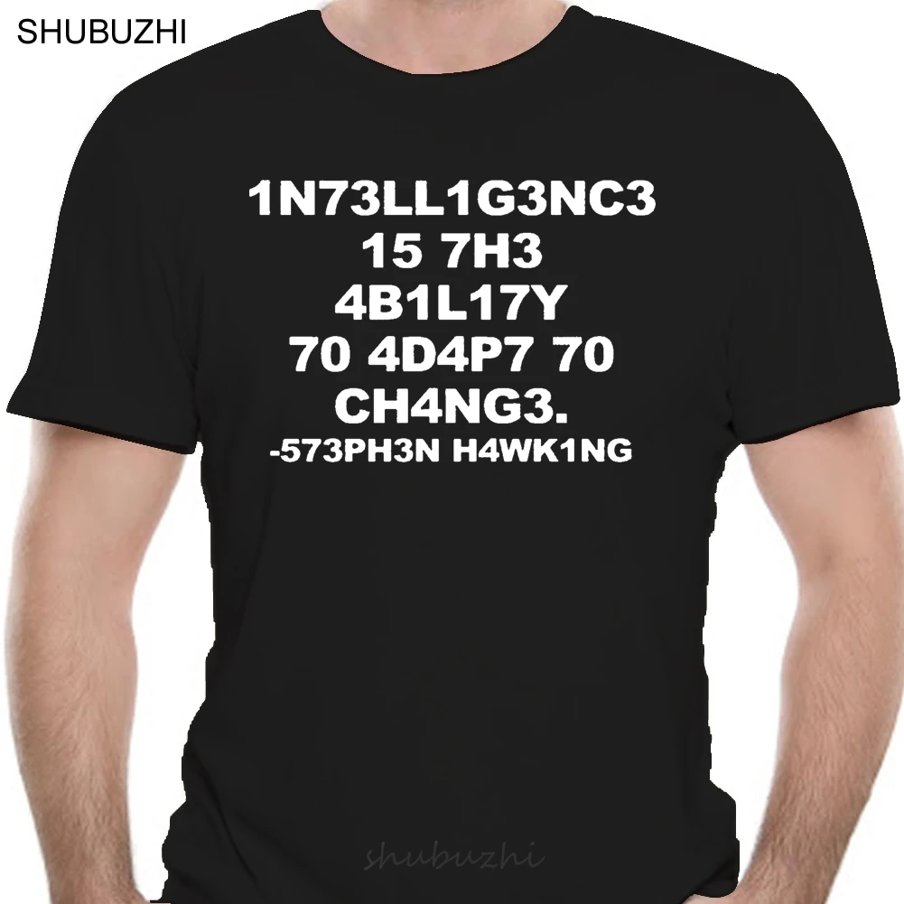 

men black cotton tshirt summer fashion top tees Science Hawking Nerd Geeg Slogan Atheist Funny T-shirt euro bigger size sbz461