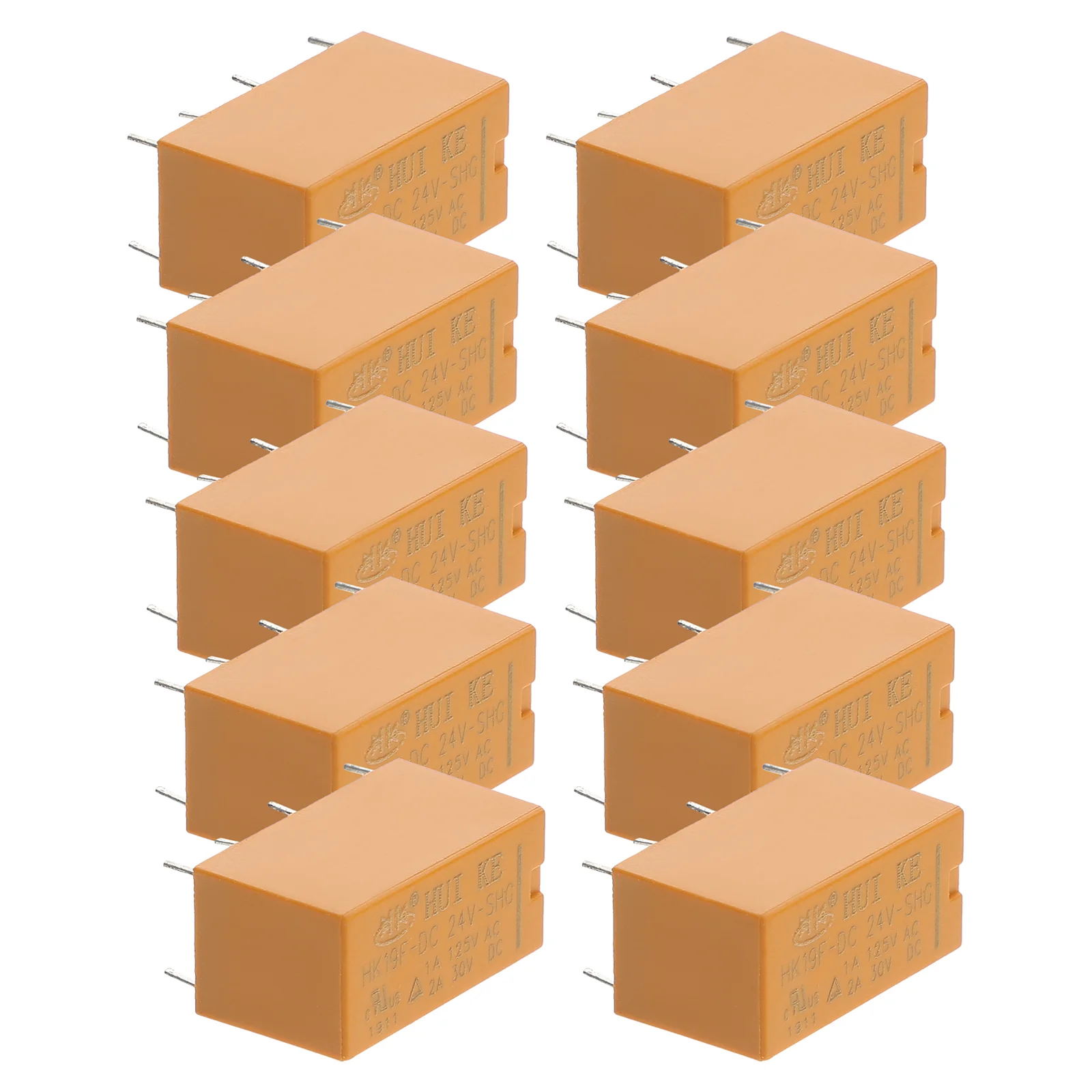 10 шт. 24 В реле напряжения DPDT модуль для замены электроники DIY с фиксацией
