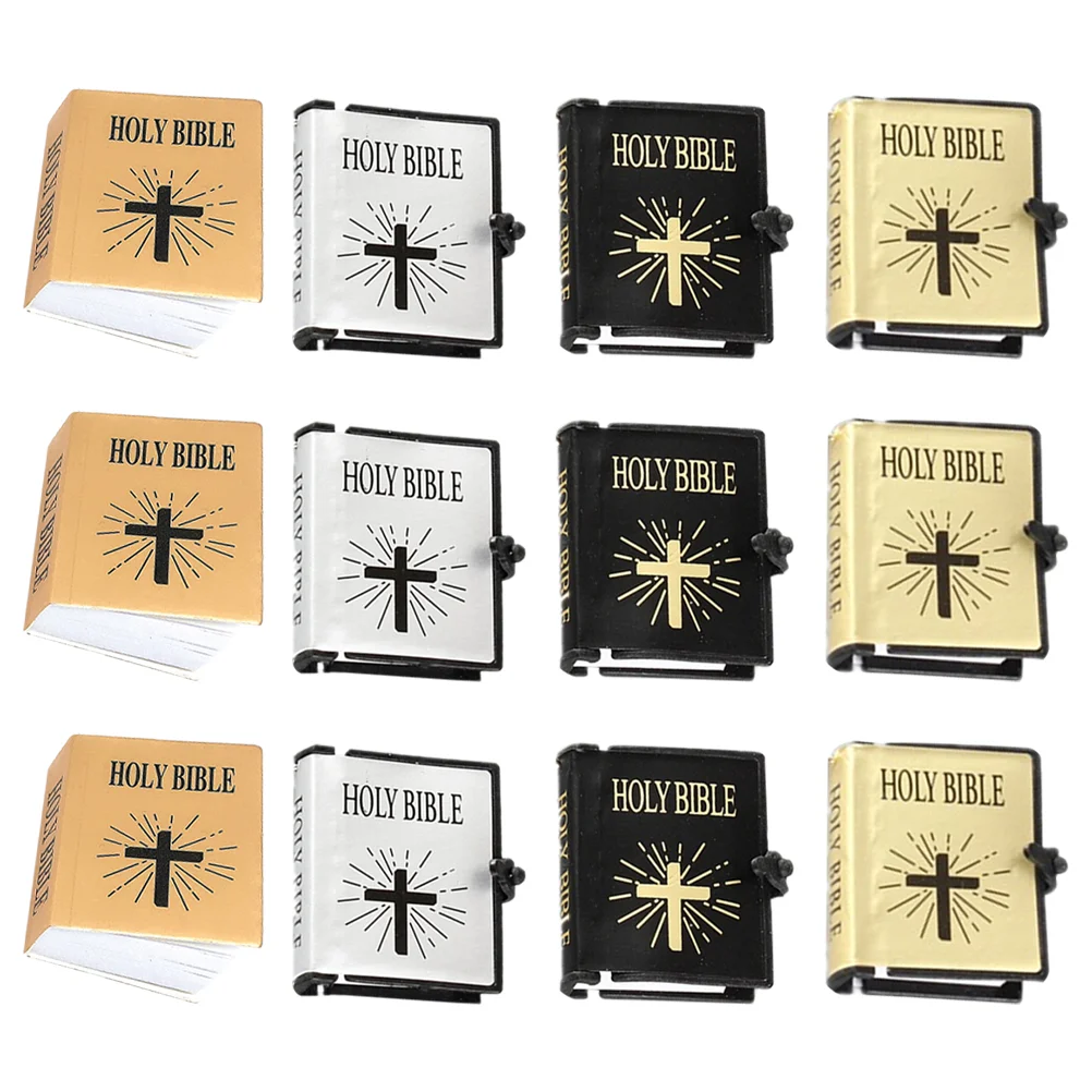 

12 Pcs Household Decor Mini Book Supplies Model Ornaments Miniature Decors For Decorative Models Child Tiny