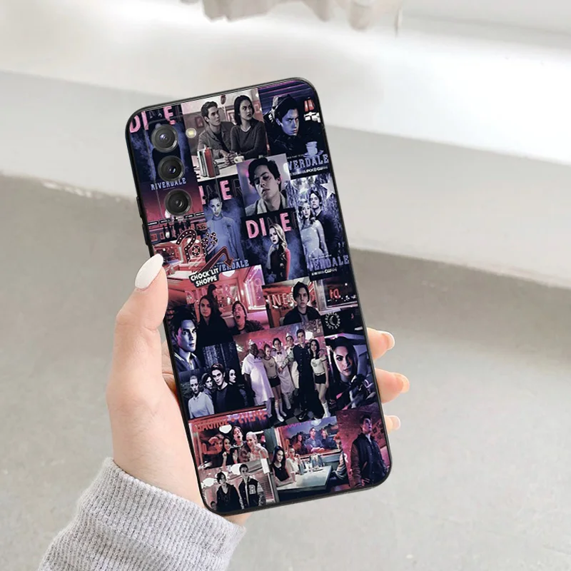 Чехол для телефона Samsung S24 Ultra S23 FE S22 S21 S20 S10 Riverdale South Side Serpents Galaxy Note20 мягкий черный