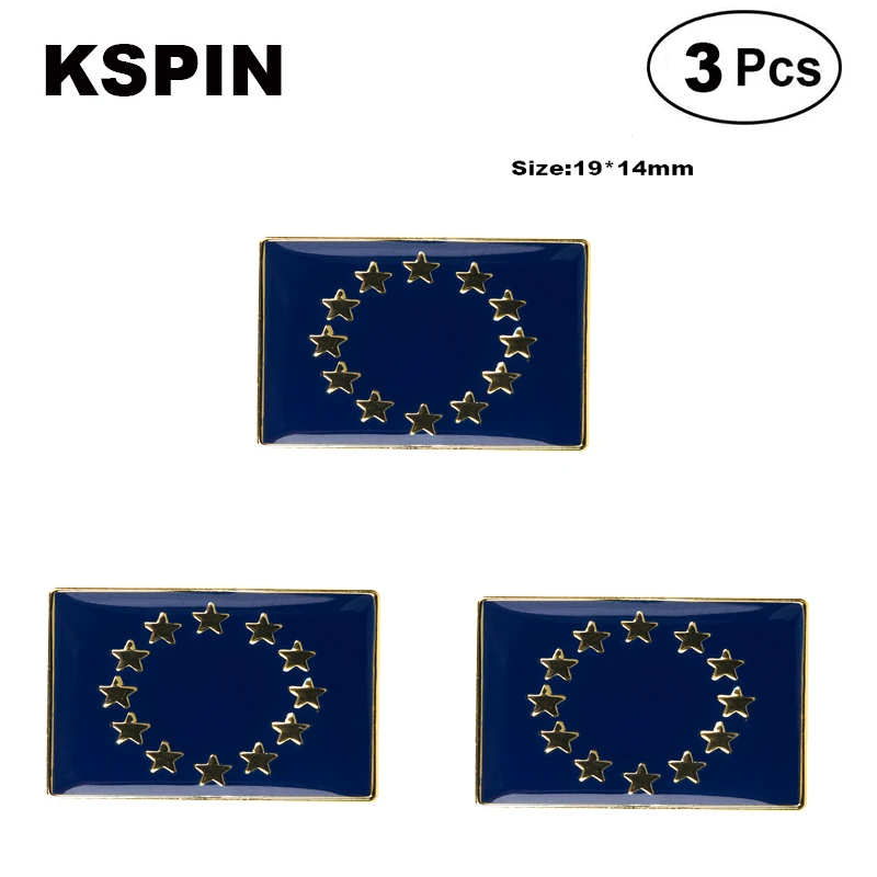 

Rectangular European Union Lapel Pin Brooches Pins Flag badge Brooch Badges