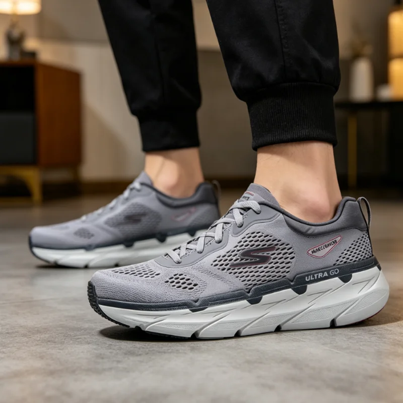 Фото Мужские кроссовки Skechers 2026 Summer New, дышащие амортизирующие спортивные кроссовки 220068-GYRD №1