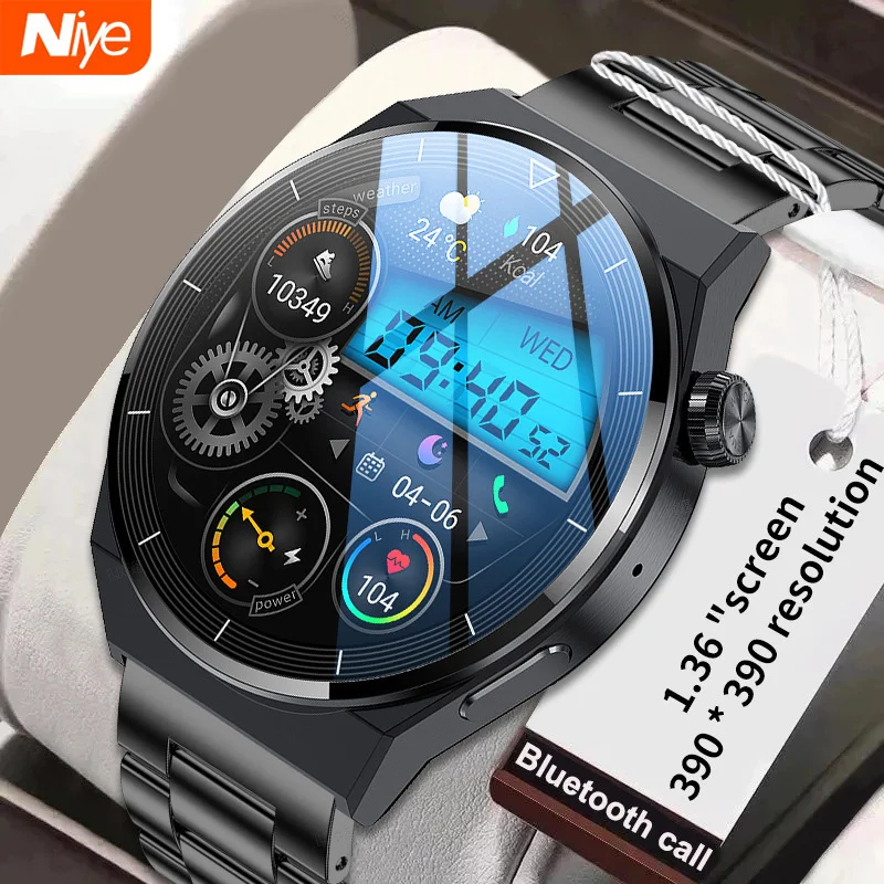 

Смарт-часы, 1,36 дюйма, Bluetooth 5,0, пульсометр
