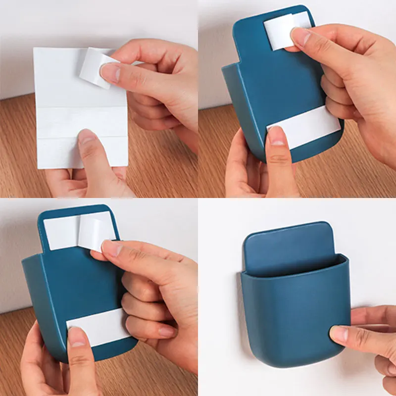 Wall mounted storage box 1 pcs remote control cell phone case kawaii rack office |