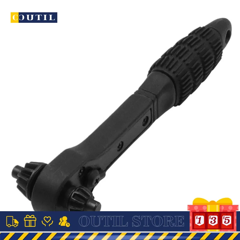 2 в 1, универсальный ручной сверлильный патрон