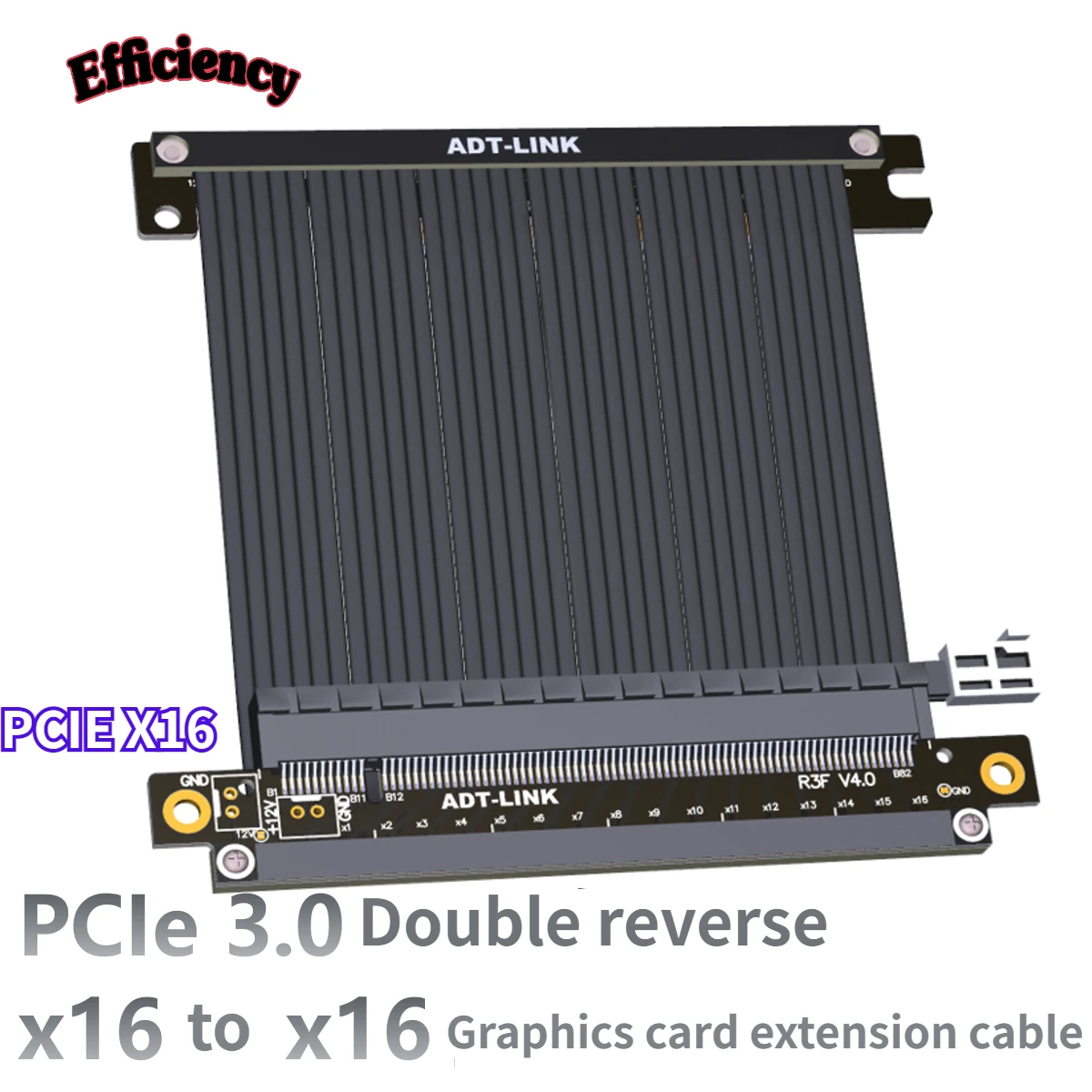 Кабель-удлинитель для видеокарты ADT PCIE4.0 3 0x16