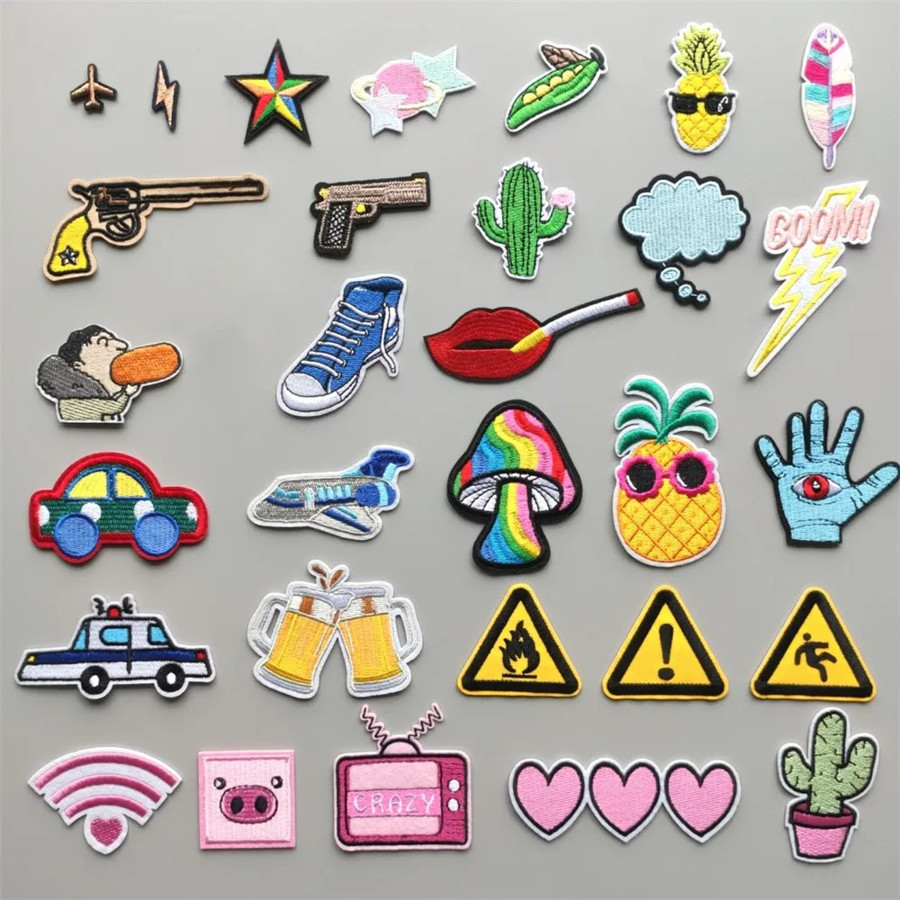 Вышитые значки для одежды рюкзака 46 стилей | Дом и сад