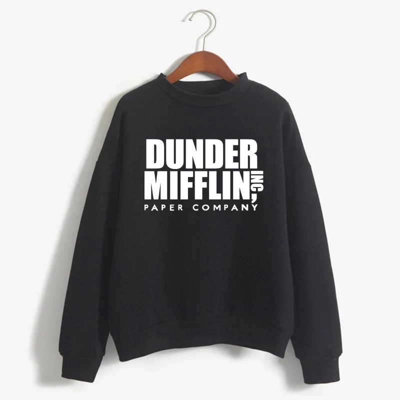 

Women Dunder Mifflin Inc Paper Company Wernham Hogg TV Show Michael Scott Space Sweatshirt Tops The Office Tv Hoodie Men Tops