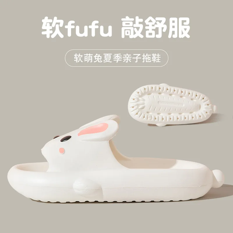 Cute Bunny Sandal for Womens Summer Ladies Kawaii Cartoon Casual Slipper Platform Indoor Outdoor Slippers EVA Parenting Shoes