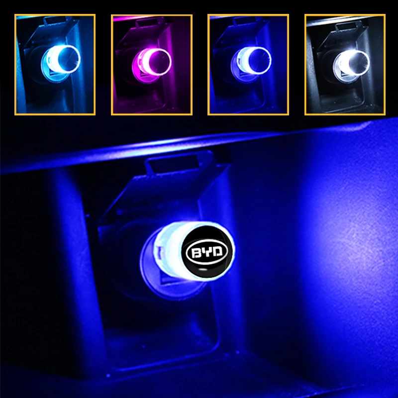 

Car Mini Colorful USB LED Ambient Light Decorative Light For Renault Megane 2 3 Clio 4 Trafic Logan Captur Emblems Accessories