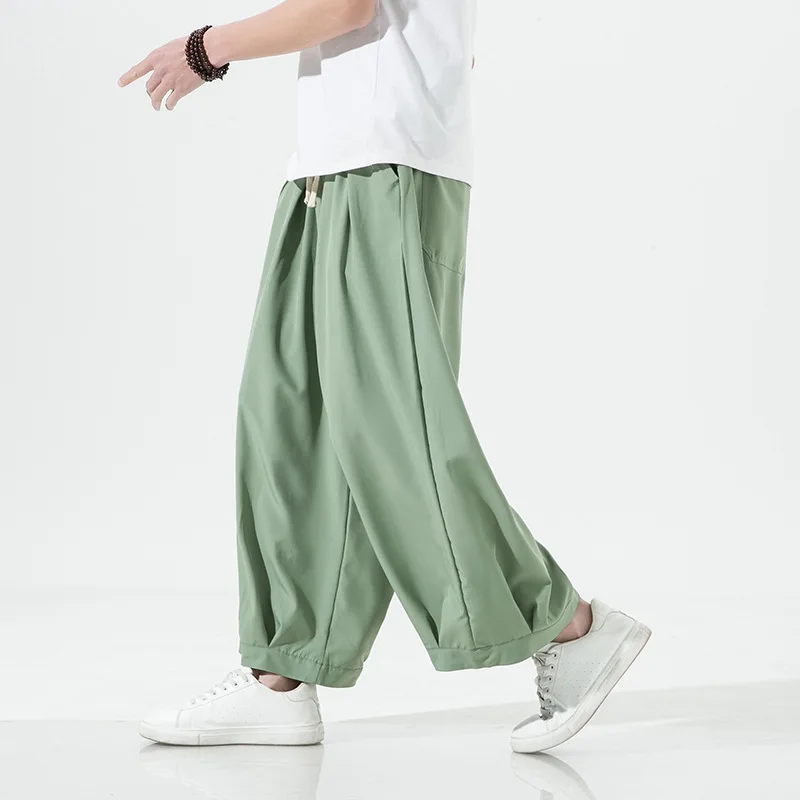 

spring summer men sport pant loose wide leg quickly dry sweat pants running jogger fitness gym workout casual trousers plus size