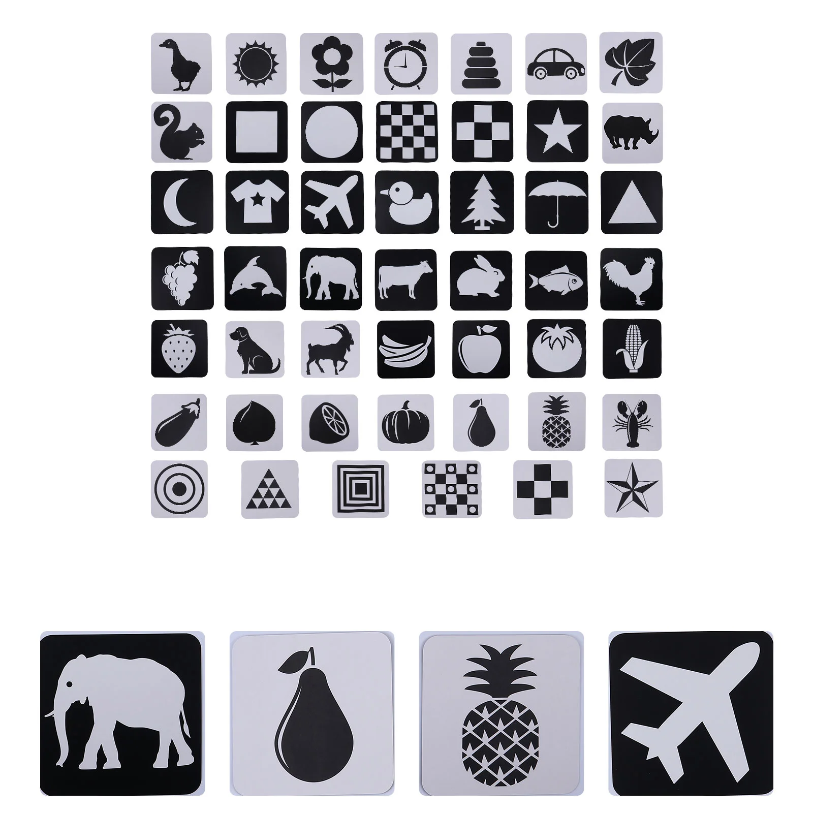 

Baby Flash Visual Toys Black White High Months Contrastlearningtoy Educational Flashcards 3 Newborn Color Early Game Flashcard