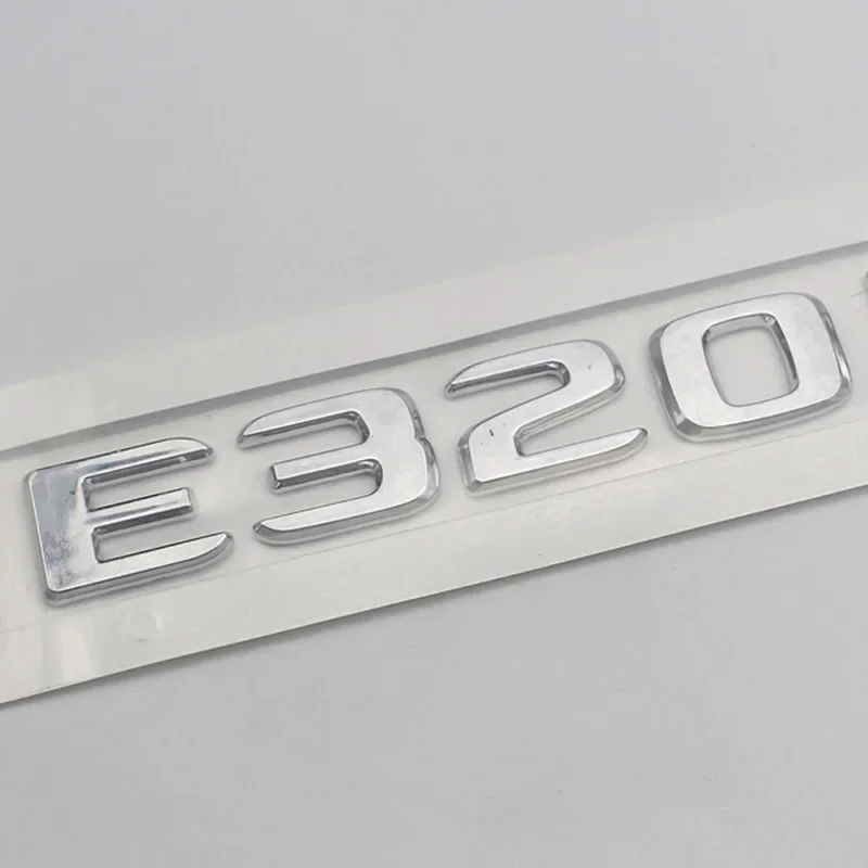 3d хромированные буквы на багажник автомобиля для Mercedes Benz E400 E450 E200 E220 E230 E250 E260 E300 E320
