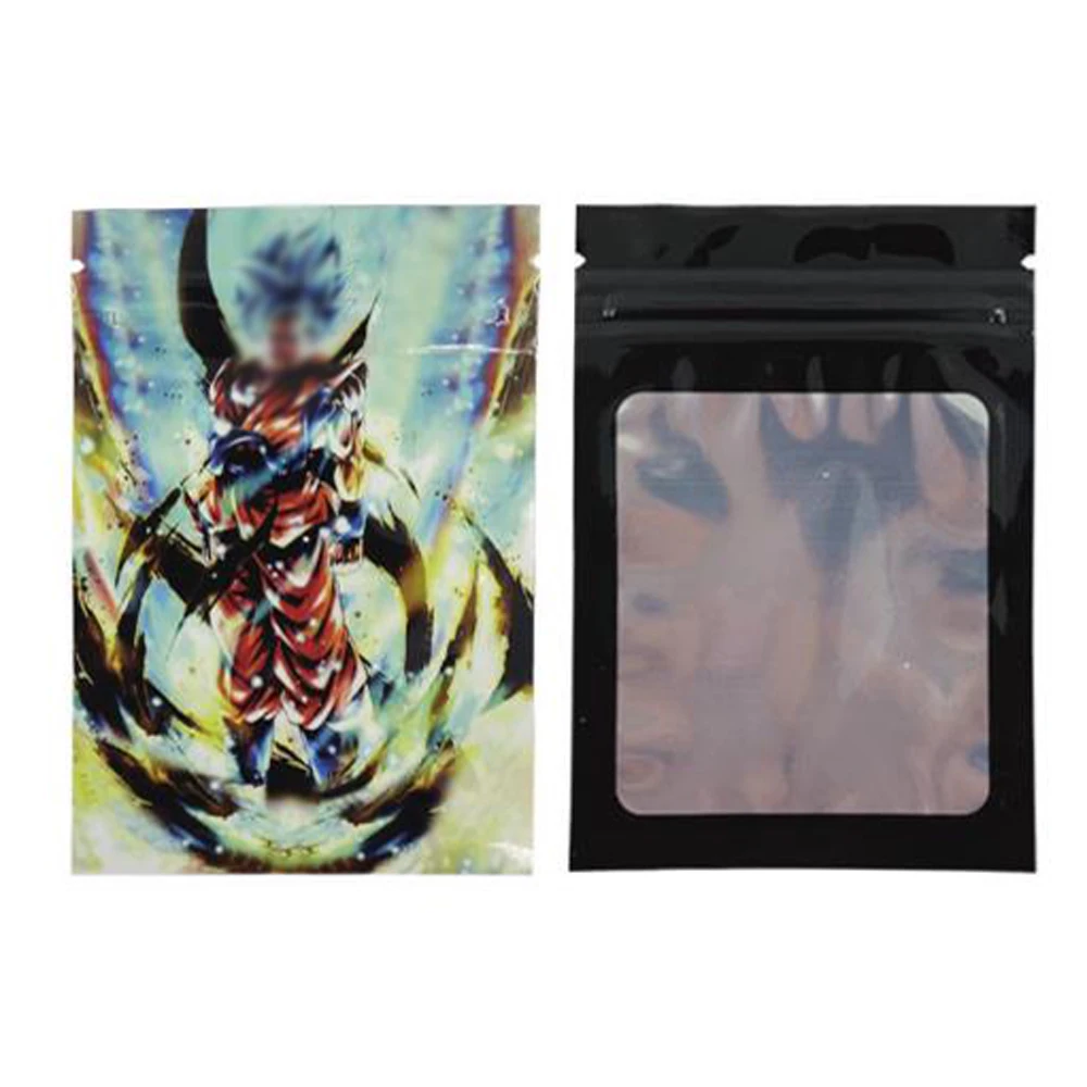 

7x10CM Cool Man Printed Bags Zip Lock Small Pouches Aluminum Mylar Foil Food Candy Eco-Friendly Storage Bag Package Wholesale