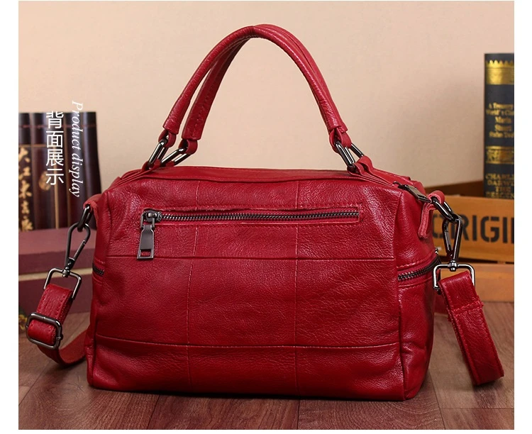 MJ Women Handbags Genuine Leather Female Real Shoulder Bags Versatile Solid Large Capacity Ladies Tote Crossbody Bag | Багаж и сумки