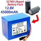 Аккумулятор 12,8 В, 45 Ач, 32700 Lifepo4, зарядка и разряд одного порта, сбалансированный блок питания BMS 4S3P, 40 А, 12 В, электронная лодка + зарядное устройство