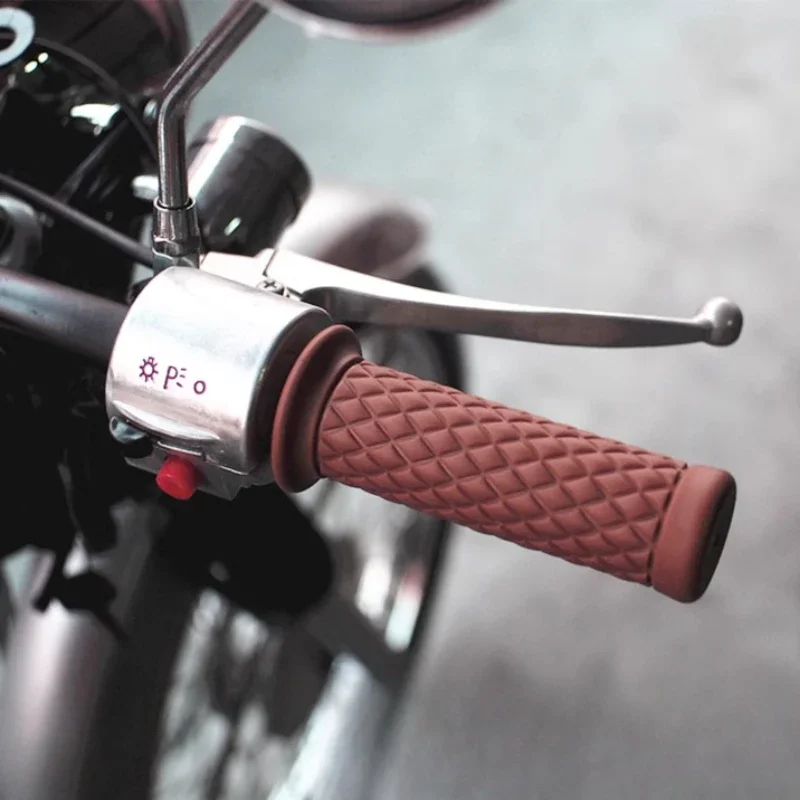 Универсальные винтажные модифицированные мотоциклетные ручки для YAMAHA VOGE HONDA HYOSUNG