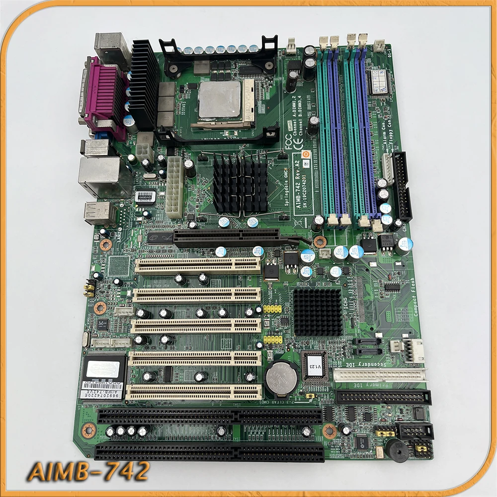 Оригинальная материнская плата промышленного компьютера Advantech AIMB-742 A2 A3 AIMB-742VE