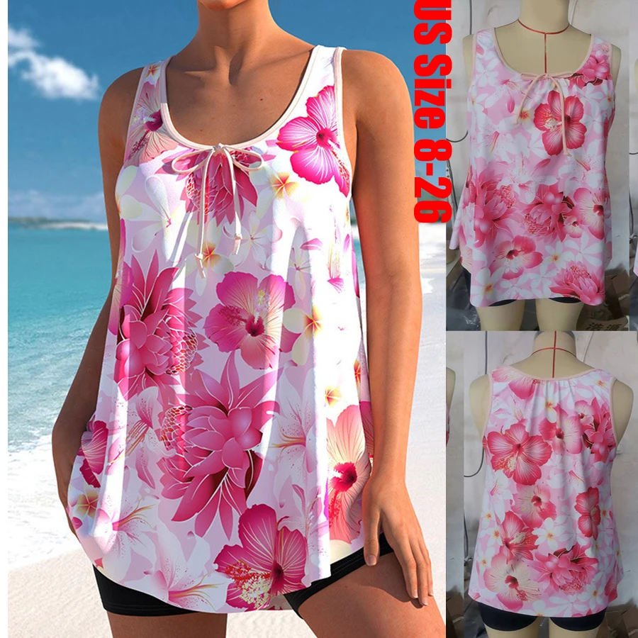 

Новинка 2023, дизайнерский купальный костюм с принтом, женские сексуальные танкини, женский летний комплект из двух предметов, купальник, женский свободный купальник-бикини