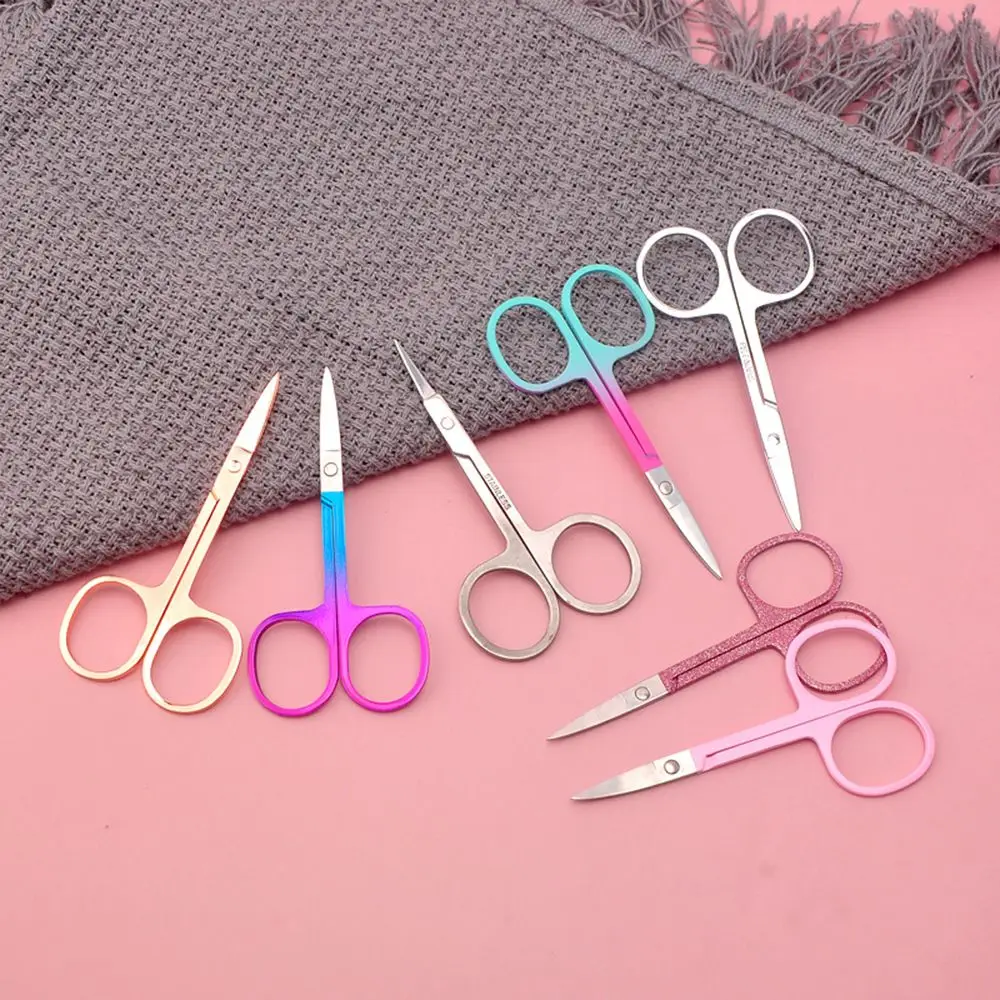 

Nail Cuticle Nipper Scissors Stainless Steel Rainbow Tweezer Clipper Facial Hair Trimming Brow Razor Makeup Beauty Tool