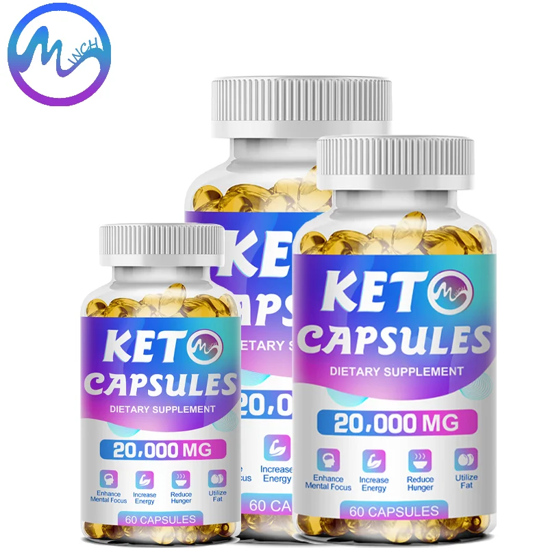 

Minch Ketone Capsules Keto Supplement For Healthy Diet Weight Loss Management Burn Fat Supply Appetite Boost Energy For Adults