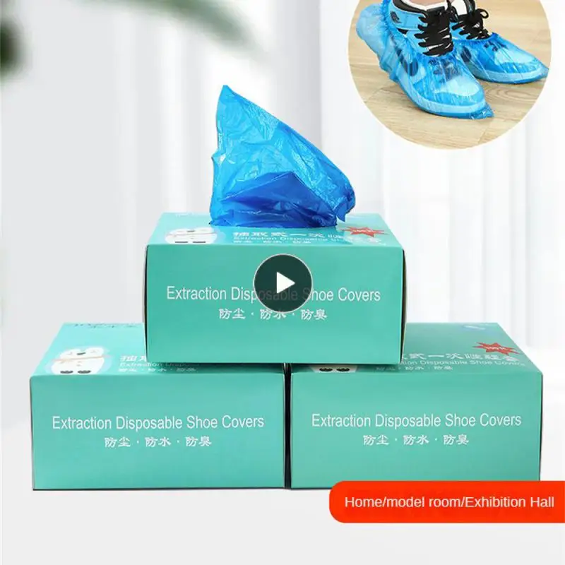 

Household Products Shoe Covers Non-slip Portable Wear-resistant Foot Cover 50/ Dustproof Shoe Dust Protection Cover Thickened