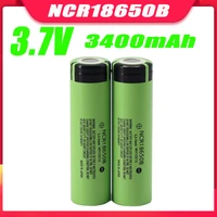 new 18650 rechargeable battery 3 7v 3400mah ncr18650b lithium ion battery for led flashlight lithium battery free shipping