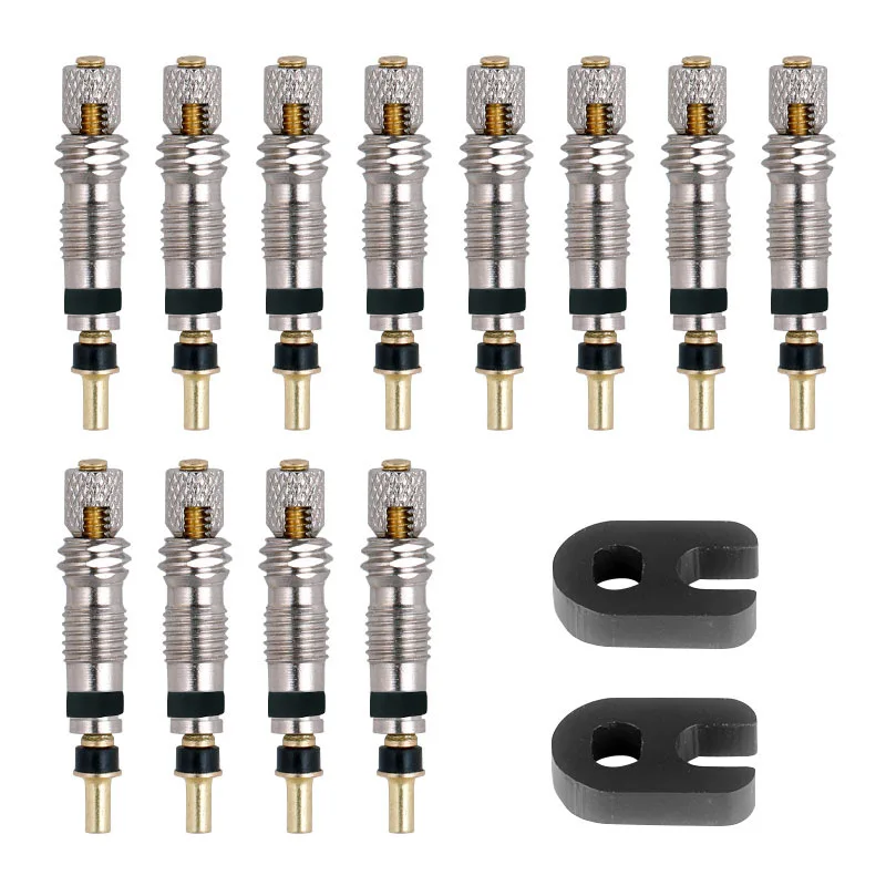 Top Quality Presta Valve Core 2/6/12PCS Brass CNC FV MTB Road Bike Tubes Service Parts Tool Optional